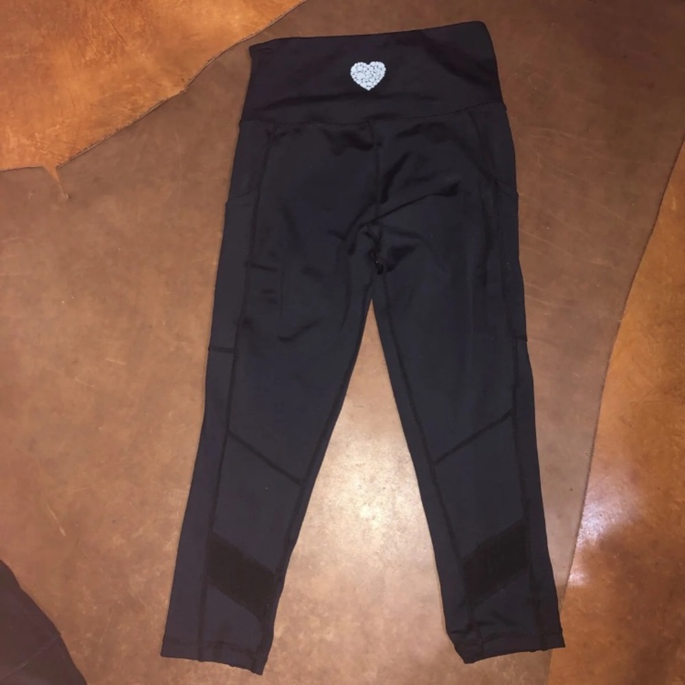 Lover Her Pleated Capri Leggings Small
